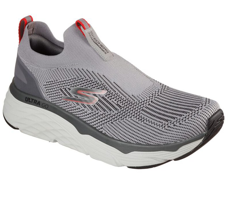 Skechers Herr Grå/Svarta Slip On - Max Cushioning Elite - Amplifier - Sverige (MEHOC-6910)